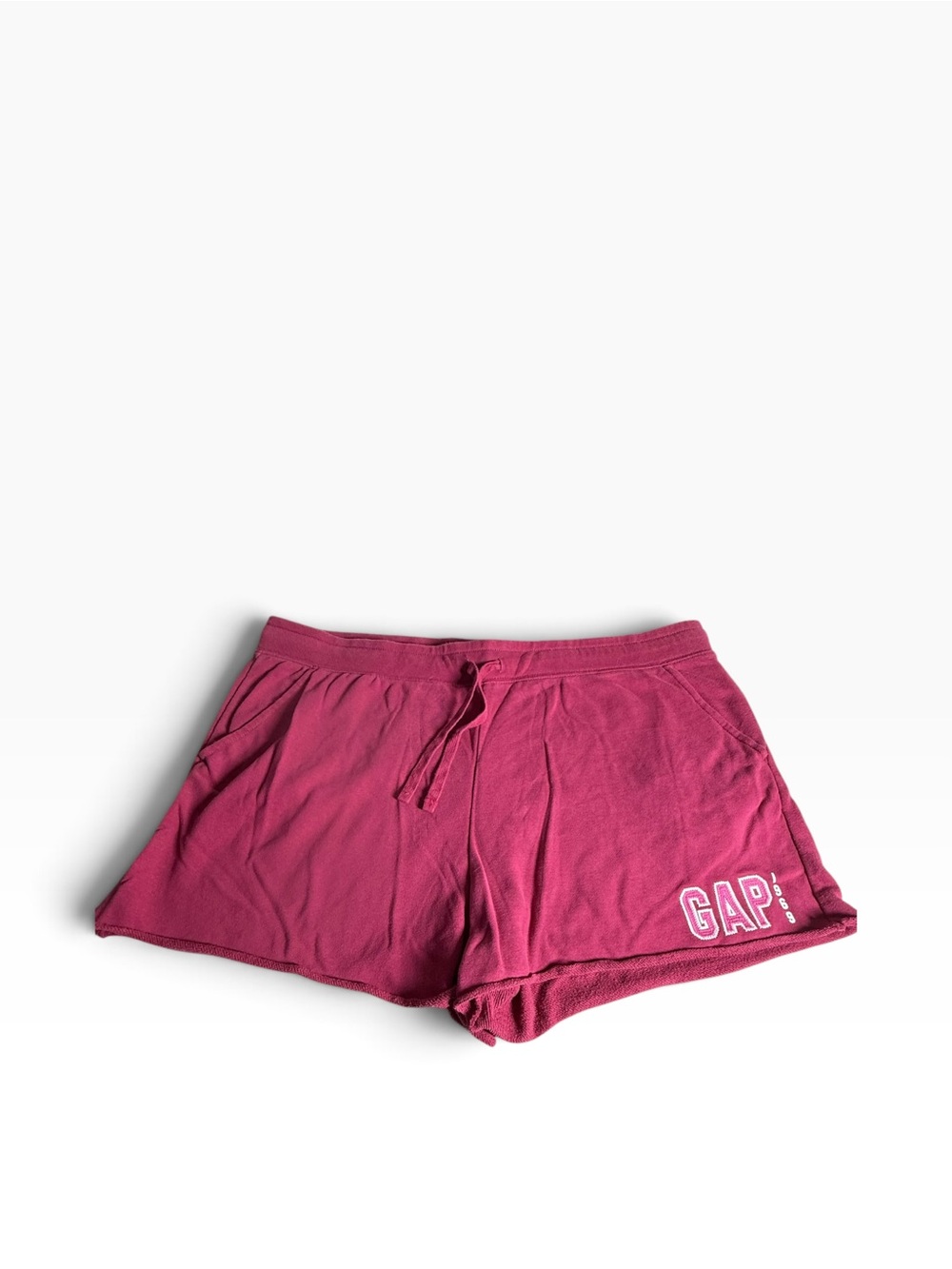 GAP Women's Magenta Drawstring Athletic Lounge Shorts